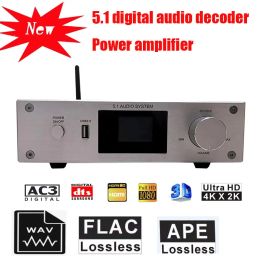Connectors 5.1 Audio Decoder Lossless Dts Dolby Ac3 Hdmi Usb Bluetooth Digital Power Amplifier Support Settop Box Blu Ray Dvd, Projection