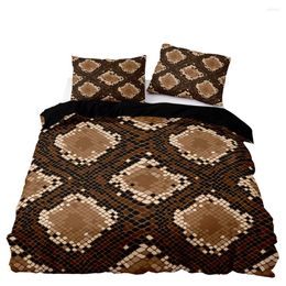 Bedding Sets Euro Style Duvet Cover Python Pattern Set Double Twin Size With Pillowcase For Quality Soft Home Textiles