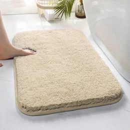 Carpets High Plush Infill Bedroom Floor Mats Thickened Thermal Carpet Anti-skid Foot For Domestic Bathrooms Black