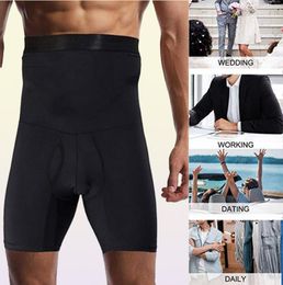 Leg Shaper Men Body Shaper Tummy Control Shorts Shapewear Belly Girdle Boxer Briefs High Waist Slimming Underwear Leg Compression 3440602