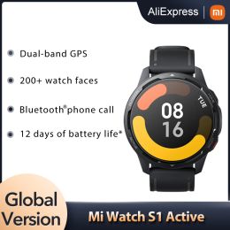 Watches Global Version Xiaomi Mi Watch S1 Active Smart Watch GPS 470mAh 1.43 AMOLED Display Bluetooth 5.2 Heart Rate Sensor Blood Oxygen