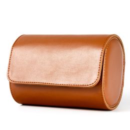 Travel Watch Case Free Logo Classic Storage Roll Bag PU Leather Prevents Scratching Watches Box Organiser Travel Carrying Easy