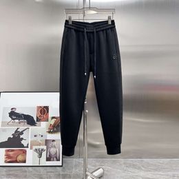 American Spring and Autumn Casual Pants, Men's Long Pants with Threaded Ankle Cuffs, Men's Sports Pants, Trendy Brand Sanitary Pants
