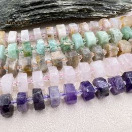 Natural Gems Stone Lapis Ocean Jaspers Crystal Quartz Amethysts Wheel Nugget Beads MY230751