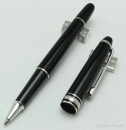 Limited Edition Black Resin Series Silver Trim Classique MT Ballpoint PenFountain Pen for Writing7394635