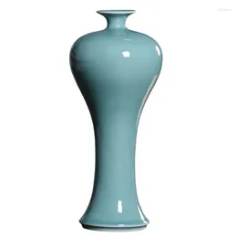 Vases Celadon Vase Decoration Beauty Bottle Chinese Ceramic Creative Home Flower Plum Crafts Collection