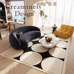 Modern Light Luxury Bedroom Decor Carpet Minimalist Large Area Thicken Carpets for Living Room Home Washable Non-slip Lounge Rug