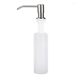 Liquid Soap Dispenser Kitchen Sink Hygienic Versatile Elegant Durable Easy To Use Accessory With Finish Brushed Sleek