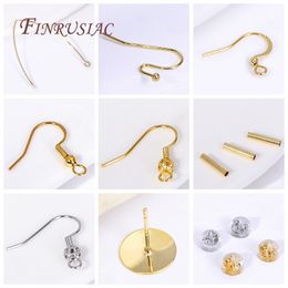 18K Gold Plated Ear Wire,High Quality Earring Hooks For DIY Earwire Jewelry Making Supplies Wholesale