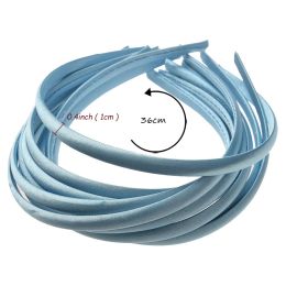 10PCS 0.4inch Ribbed Hairband Headband for girls Hair Bands Kawaii Kids Hair Accessories Hair Hoop for Making Headwrap