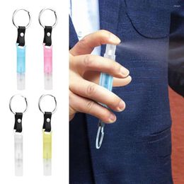 Storage Bottles Mini Press Elevator Button Keychain Accessories Plastic Spray Tank Sub Bottle Perfume Empty