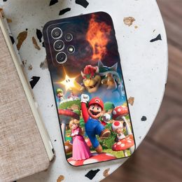 The Super Marios Bros Phone Case For Sumsung Galaxy M14 M02 M54 M14 M20 M30 M30S M31s M31 M32 M40 M51 M52 M80 Cover