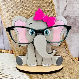 Eyeglass Holder Stand Animal Cute Glasses Stand 3D Wooden Eyeglass Holder Display Stand Creative Cute Glasses Holder For Home