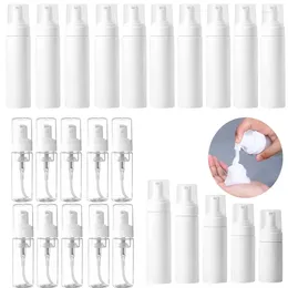 Storage Bottles 12Pcs 30ml-200ml Empty Plastic Foam Pump Refillable Foaming Dispenser Portable Facial Cleanser Shampoo Containers