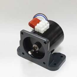 AC220V 14W Gear Motor AC Motor 60KTYZ Permanent Magnet Synchronous Motor Center Shaft 7mm with Hole for For Egg Incubator BBQ