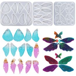 Butterfly Pendant Epoxy Resin Mould Jewellery Casting Silicone Crystal for DIY Keychain Craft Supplies Handmade Making Accessories