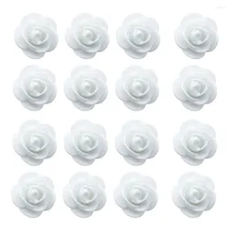 Decorative Flowers 100piece Realistic Artificial Roses In Pots For Indoor And Outdoor Premium Quality Decoration Pure White