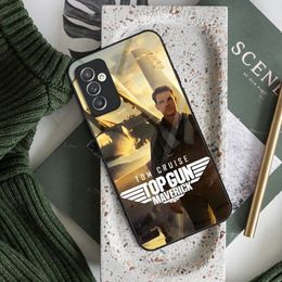 Movie Top Gun Maverick Phone Case Glass For Samsung S20 S21 S22 S23 Ultra A14 A54 A34 A52 A51 A22 A32 A72 Note 20 Pro Plus Cover