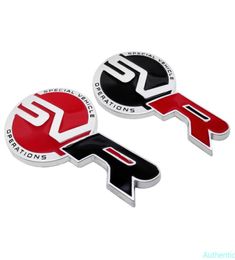 Car Styling Metal Emblem Stickers Auto Badge Decals Decor for SVR Logo for Range Rover Discovery Aurora IR4 Defender7616896