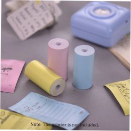 3 Rolls Color Thermal Paper Roll 57*30mm Bill Receipt Photo Paper Clear Printing for PeriPage A6 Pocket Thermal Printer