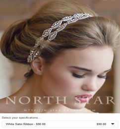 Double Row Crystal Head Wear Wedding Veils Brand Ribbon Jewelry Bridal Hair Accessories Cheap2336904