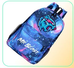 Mr Beast Lightning Cat School Bagpacks Men Shoulder Mochila for Boys Girls Teens Cartoon Backpack Students Knapsack Laptop Bag8973096