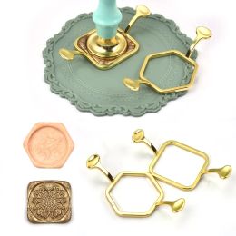 Metal Wax Seal Stamp Shaper Heart Round Sealing Wax Stamp Fixer Mould DIY Wedding Invitations Gift Cards Scrapbook Seals Design