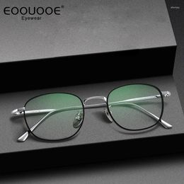 Sunglasses Frames Men Women Prue Titanium Eyeglasses Good Quality Glasses Frame Oval Design Myopia Optics Lens Prescription Anti Reflective