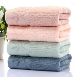 Towel 2Pcs/Set Or 4Pcs/Set Bamboo Fibre Pattern Face Solid Colour Soft Absorbent Material Bath Bathroom Clean Item