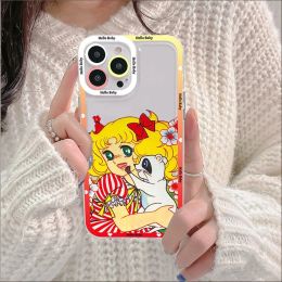 Anime Manga Candy Phone Case For iPhone 11 12 13 14 Mini Pro Max XR X XS TPU Clear Case For 8 7 6 Plus SE 2020