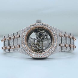 Luxury Looking Fully Watch Iced Out For Men woman Top craftsmanship Unique And Expensive Mosang diamond Watchs For Hip Hop Industrial luxurious 44167