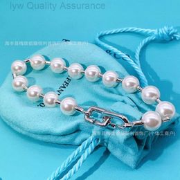Designer Tiffanybracelet Heart Bracelet Luxury Jewellery Woman Bracelet Tijia Exquisite Highquality Pearl t Family Bracelet with Ushaped Lock and Geometric
