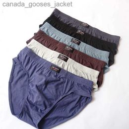 Underpants Mens 100% pure cotton plus size mens underwear L/XL/XXL/XXL/4XL/5XL mens breathable underwear 1 piece C240411