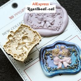3D Embossed Wax Seal Stamp Frosted/Flower/Butterfly/Vase Head Scrapbooking Cards Envelopes Wedding Invitations Christmas Cards