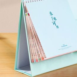 2023 Flip Standing Desk Calendar, Mini Monthly Desktop Calendar Wall Calendar Daily Schedule Planner Home Office Decor