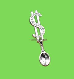 Spoons Dollar Pattern Snuff Snorter Spoon Mini For Sniffer Powder Portable Shovel Wax Scoop Hookah Shisha Herb Smoking Pipe Access8357191