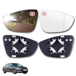 Side Mirror Glass Convex Heated Door Wing Rear View Rearview Wide Angle For VW Volkswagen Passat B7 CC Scirocco EOS Jetta MK6