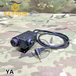 EARMOR Earmor Military Adapter M51 PTT Airsoft Tactical Headset PTT Kenwood Phone Headphones Accessories Free Shipping