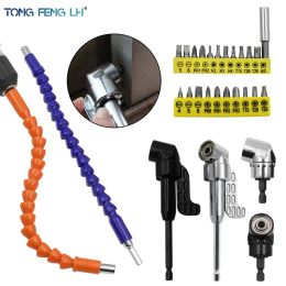 Corner Device Adjustable Angle Drill Driver Electric Corner Turning Screwdriver Batch Bending Head Flexible Shaft 1/4" Socket