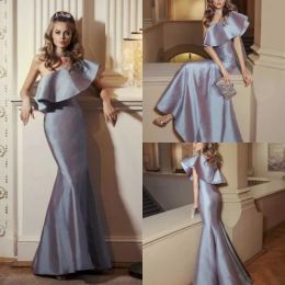 2024 Papilio Boutique Prom Dresses One Shoulder Mermaid Long Satin Formal Evening Gowns Floor Length Custom Special Occasion Dress