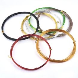 5M Colour Aluminium Wire Jewellery Findings 1/1.5/2mm Anadized Round Aluminium Wire Versatile Metal DIY Jewellery Making Accessories