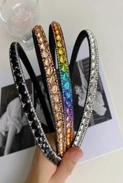 Baroque Rhinestone Headband Fashion Hair Accessories Women Full Diamond Crystal Hairbands Boutique Cute Hair Hoop Headwear New2916445