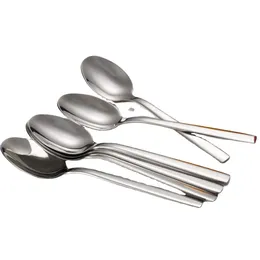 Coffee Scoops 4pcs/set 304 Stainless Steel Ice Spoon Long Handle 316 Tablespoon Dessert Western Food Stirring Spoons Tableware