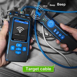 NOYAFA NF-8508 LAN Optical Power Meter Belt LCD Display Measure Length Wiremap Cable Tracker and Network Cable Tester