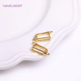 18K Gold Plated Earring Hooks Lever Back Open Loop Setting,Earring Making Supplies,Brass Earring Clasp Findings,DIY Accessories