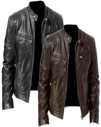 Men Real Leather Jacket Men Slim Fit Warm Coat Motorcycle Lambskin Standing Collar Genuine Leather Coat1217204