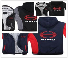 winter hoody Hino Diesel Trucks car logo print Men women Warm Hoodies autumn clothes sweatshirts Zipper jacket fleece hoodie stree3781439