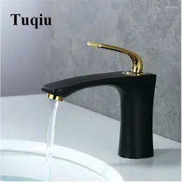 Bathroom Sink Faucets Basin Gold White Single Handle Cold Wash Mixer Water Tap Lavatory