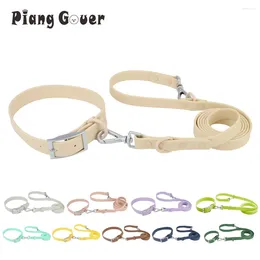 Dog Collars Set Collar Leash Pet PVC Cat Leashes For Small Medium Big Outdoor Walk