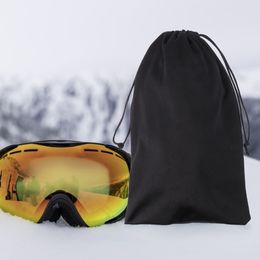 10 Pcs Glasses Pouch Eyeglasses Bag Motorcycle Goggles Pouches Case Felt Stationery Black Storage Bins Sleeve Sack Snow Ski